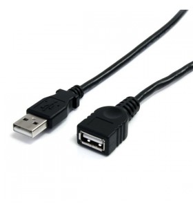 StarTech.com USBEXTAA10BK cabluri USB 3 m 2.0 USB A Negru