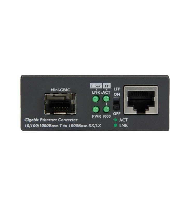 StarTech.com MCM1110SFP convertoare media pentru rețea 1000 Mbit/s Multimodală, Monomodală Negru