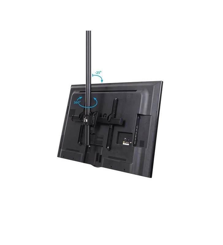 StarTech.com FLATPNLCEIL suporturi pentru montarea pe tavan a ecranelor plate 190,5 cm (75") Negru