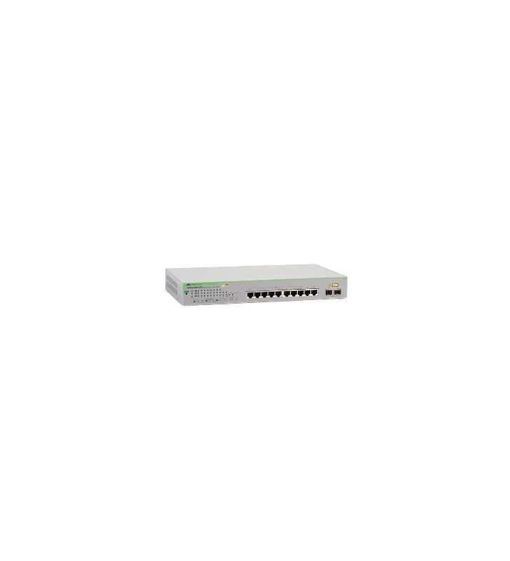 Allied Telesis GS950/10PS Gestionate Gigabit Ethernet (10/100/1000) Power over Ethernet (PoE) Suport Verde, Gri