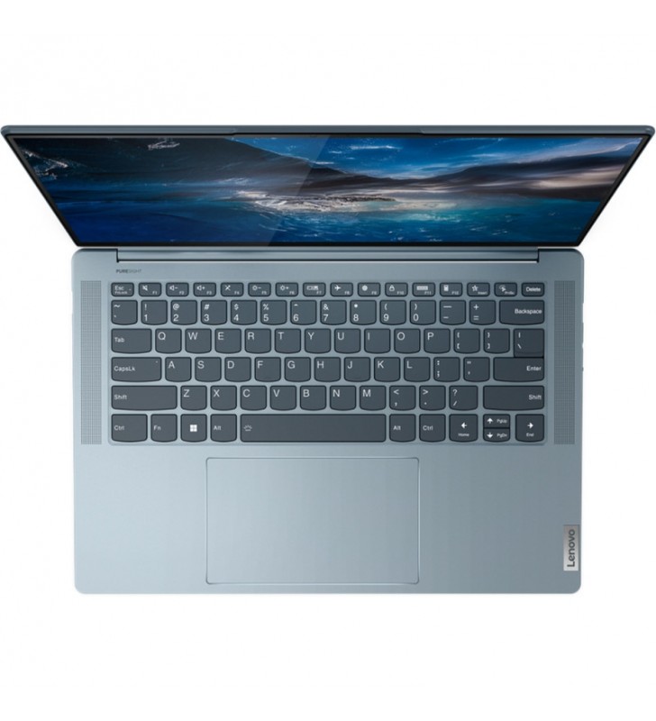 Ultrabook Lenovo 14.5'' Yoga Slim 7 ProX 14IAH7, 3K IPS 120Hz, Procesor Intel® Core™ i7-12700H (24M Cache, up to 4.70 GHz), 32GB DDR5, 512GB SSD, GeForce RTX 3050 4GB, Win 11 Home, Dark Teal