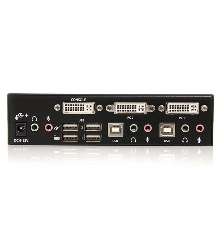 StarTech.com SV231DVIUA switch-uri pentru tastatură, mouse și monitor (KVM) Negru