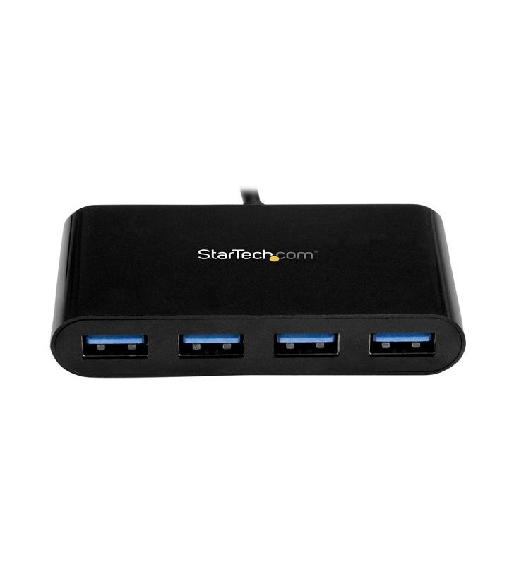StarTech.com HB30C4AB hub-uri de interfață USB 3.2 Gen 1 (3.1 Gen 1) Type-C 5000 Mbit/s Negru