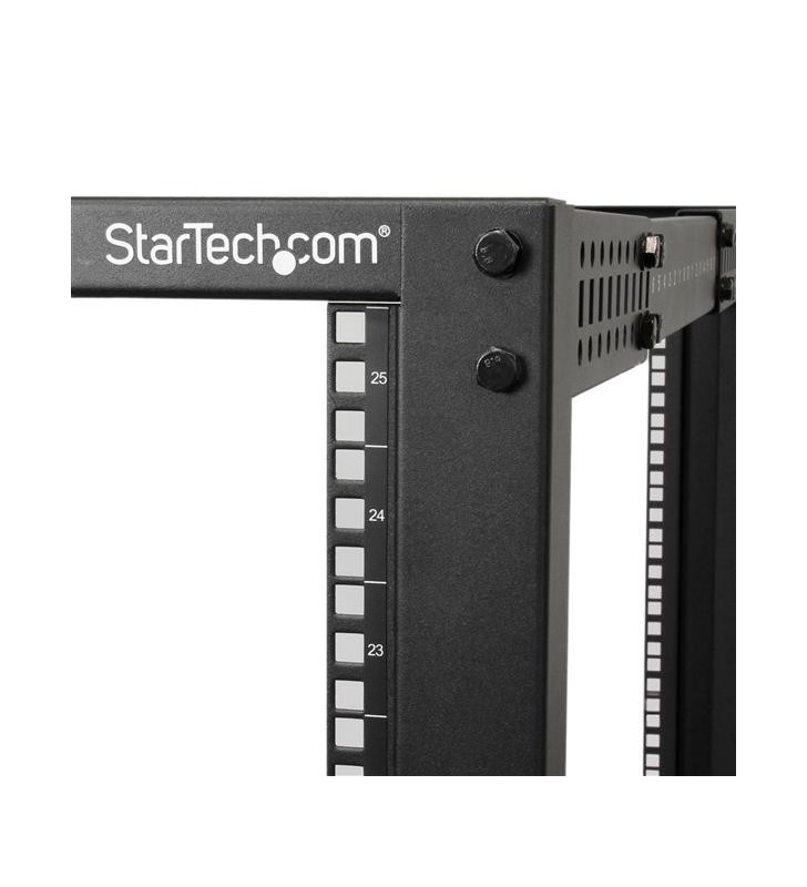 StarTech.com 4POSTRACK25U rack-uri 25U Raft de sine stătător Negru