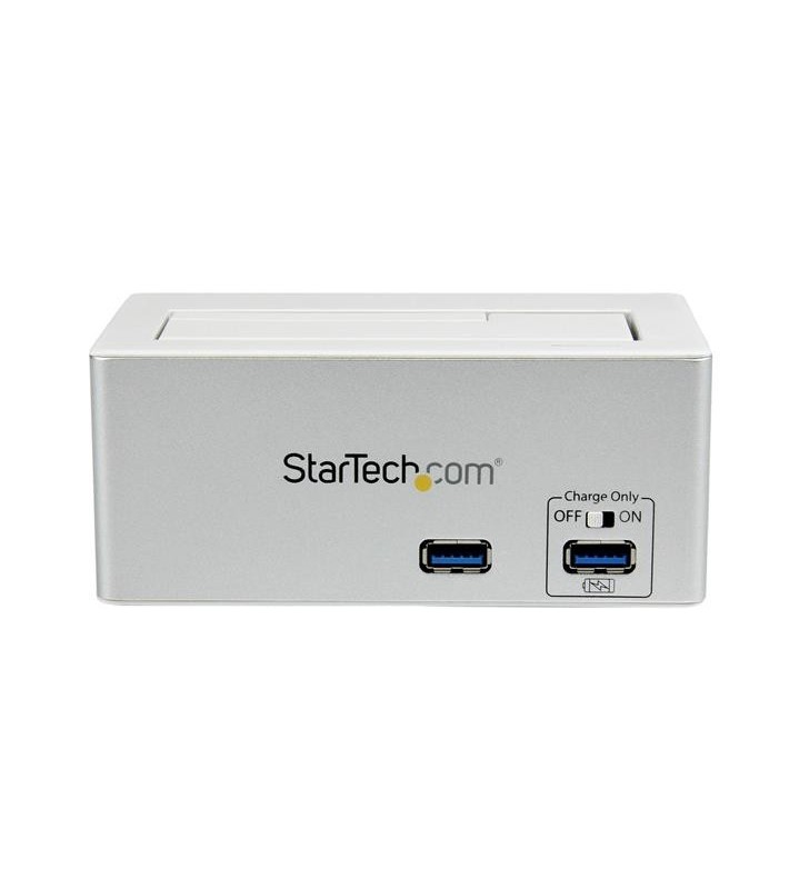 StarTech.com SDOCKU33HW stație docking driver stocare Argint, Alb