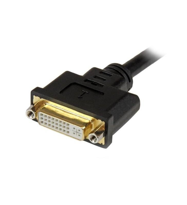 StarTech.com DVI92030202L adaptor pentru cabluri video 0,203 m DVI-I DVI-D + VGA (D-Sub) Negru
