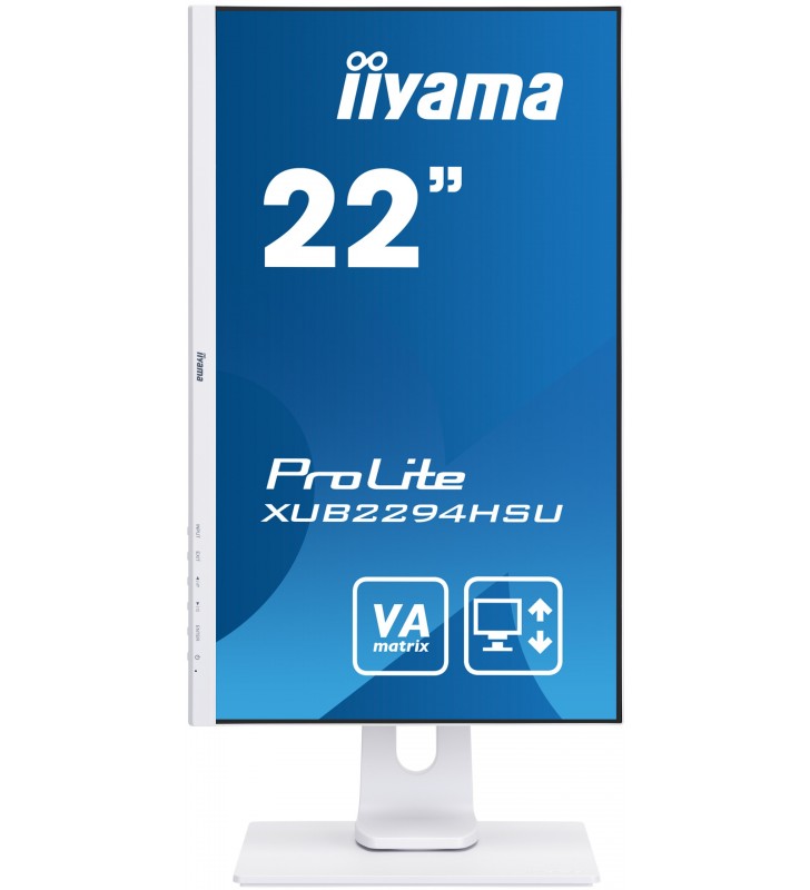iiyama ProLite XUB2294HSU-W1 LED display 54,6 cm (21.5") 1920 x 1080 Pixel Full HD Negru, Alb