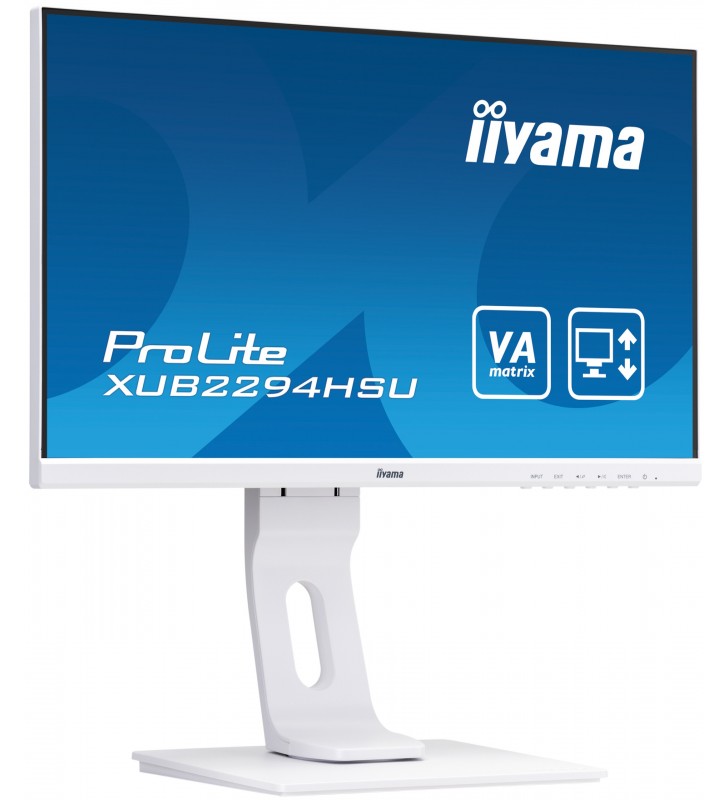 iiyama ProLite XUB2294HSU-W1 LED display 54,6 cm (21.5") 1920 x 1080 Pixel Full HD Negru, Alb