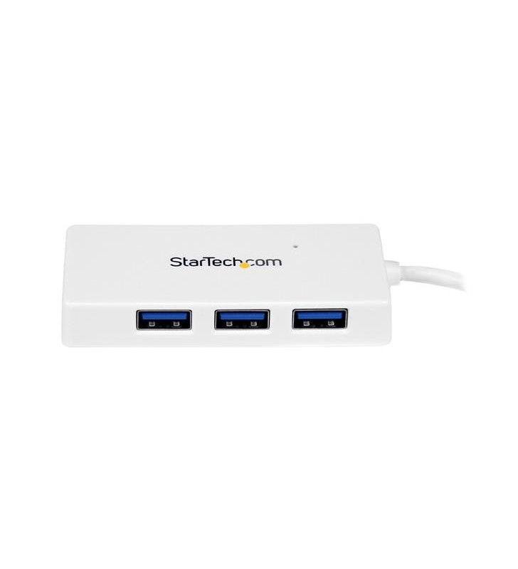 StarTech.com ST4300MINU3W hub-uri de interfață USB 3.2 Gen 1 (3.1 Gen 1) Type-A 5000 Mbit/s Alb