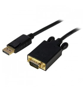 StarTech.com DP2VGAMM6B adaptor pentru cabluri video 1,8 m DisplayPort VGA (D-Sub) Negru