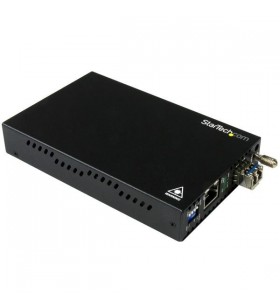 StarTech.com ET91000SM10 convertoare media pentru rețea 2000 Mbit/s 1310 nm Monomodală Negru