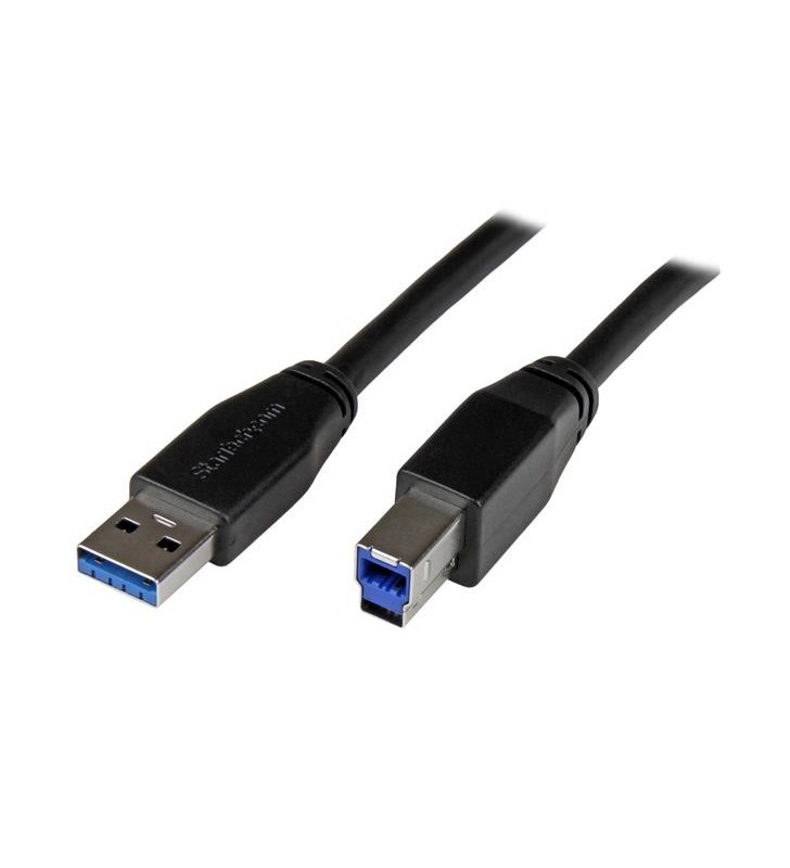 StarTech.com USB3SAB5M cabluri USB 5 m 3.2 Gen 1 (3.1 Gen 1) USB A USB B Negru