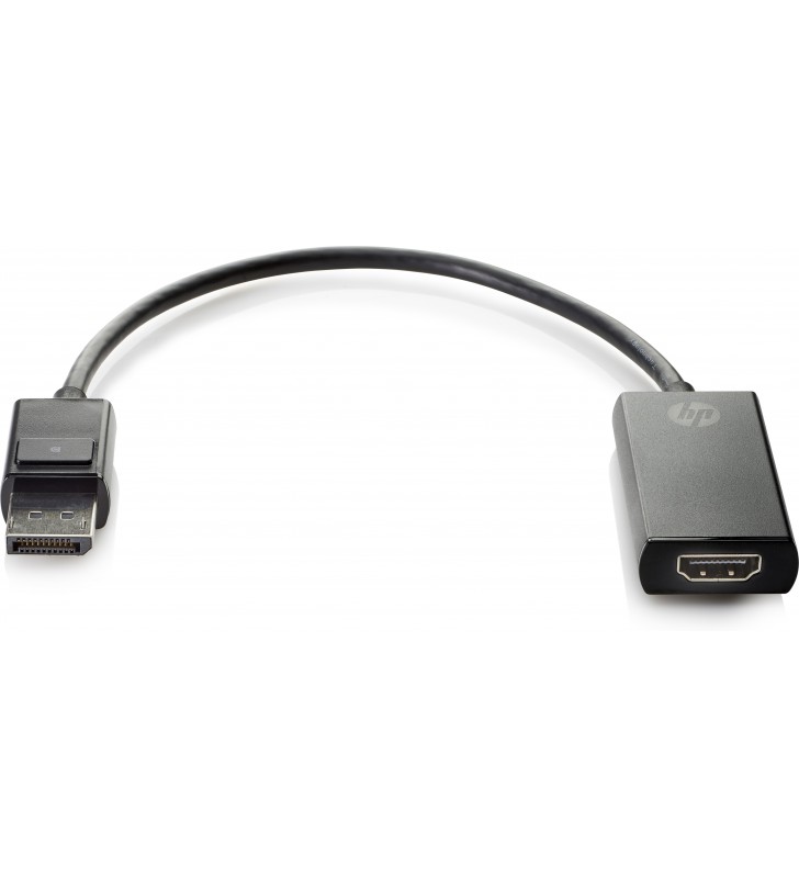 HP 2JA63AA adaptor pentru cabluri video DisplayPort HDMI Tip A (Standard) Negru