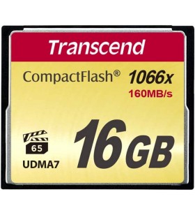 Transcend 16GB CompactFlash Tarjeta de memoria 1000x (TS16GCF1000)