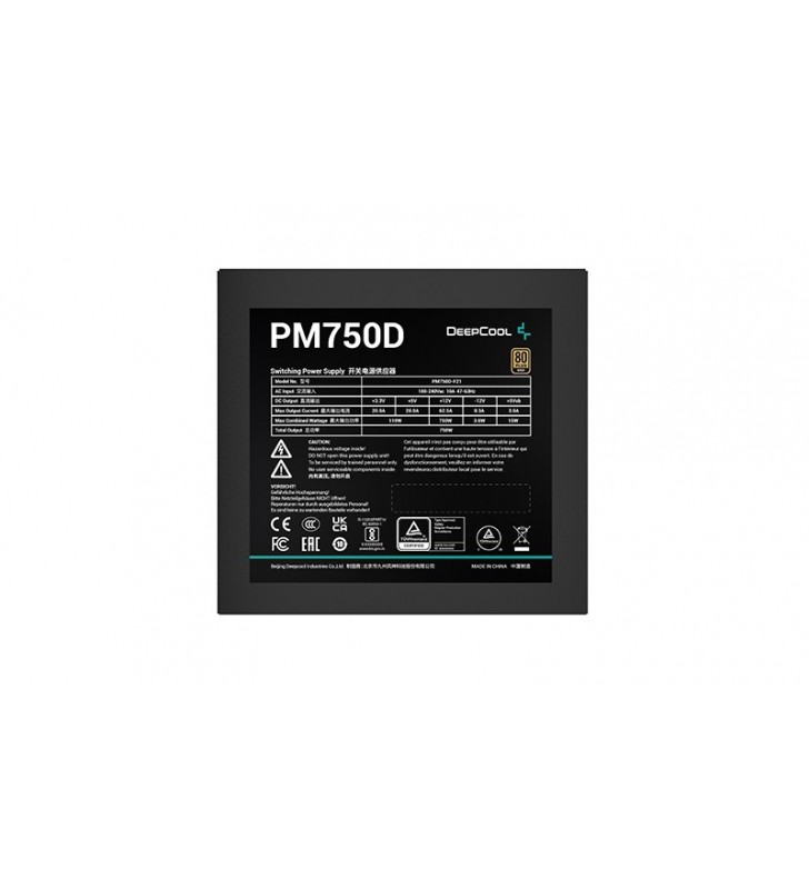 DeepCool PM750D unități de alimentare cu curent 750 W 20+4 pin ATX ATX Negru