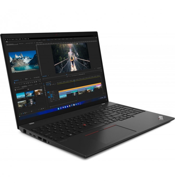 Laptop Lenovo ThinkPad T16G1 WQXGA 16 inch Intel Core i7-1260P 32GB 1TB SSD GeForce MX550 Windows 11 Pro Thunder Black