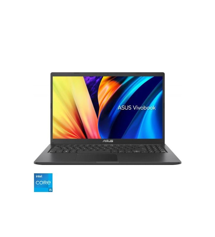 Laptop ASUS 15.6'' VivoBook 15 X1500EA, FHD, Procesor Intel® Core™ i5-1135G7 (8M Cache, up to 4.20 GHz), 16GB DDR4, 1TB HDD + 512GB SSD, Intel Iris Xe, No OS, Indie Black