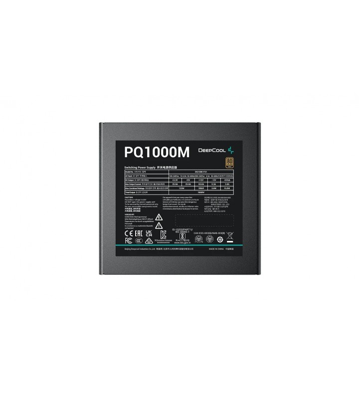 DeepCool PQ1000M unități de alimentare cu curent 1000 W 20+4 pin ATX Negru