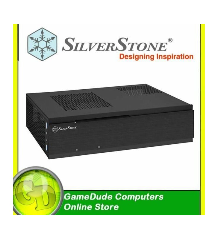 Carcasa PC SilverStone Milo ML06B (SST-ML06B USB 3.0), Mini ITX, Negru