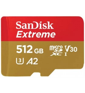 EXTREME MICROSDXC 512GB+SD/ADAPATER 190MB/S 130MB/S A2 C10