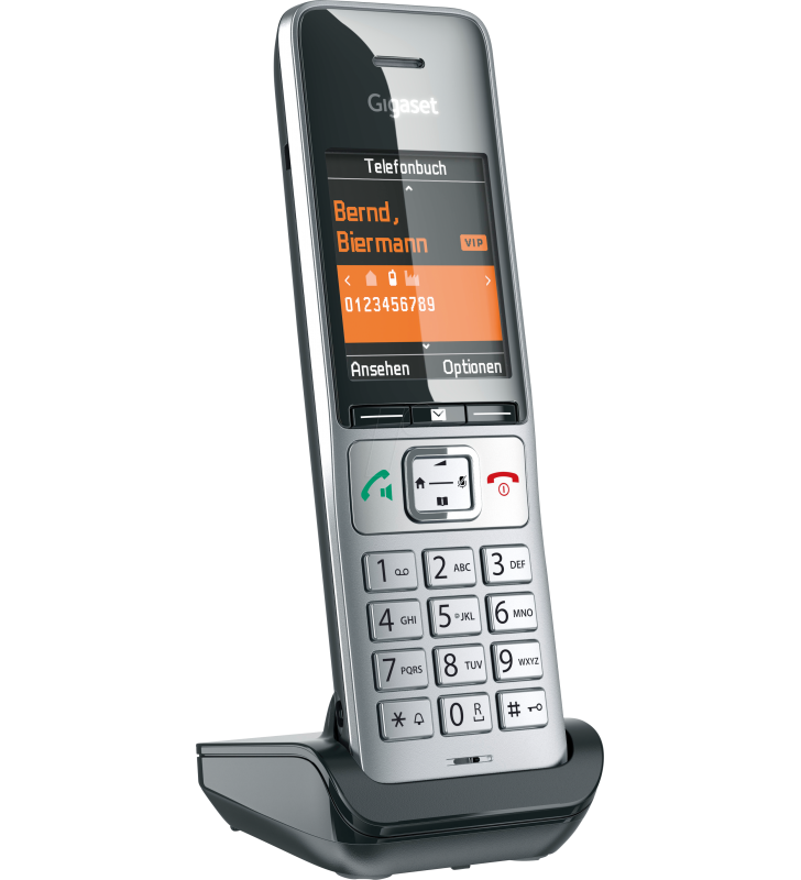 GIGASET C500HX DECT telephone, one handset, silver/black