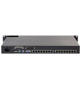 APC KVM0116A switch-uri pentru tastatură, mouse și monitor (KVM) Raft pentru montat echipamente Negru