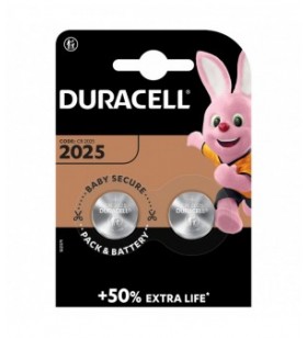 DuraCell baterie litiu CR2025 3V diametru 20mm x h 2,5mm B2 (20/200)