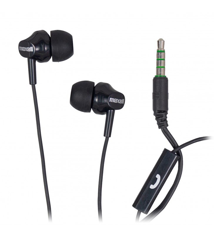 Maxell casca digital stereo Ear Buds EB-875 + Microfon Black 304018