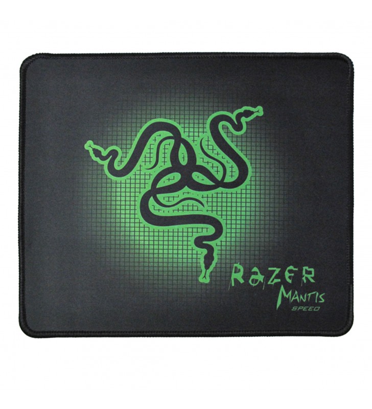 Mouse Pad panzat gaming negru cu verde 25x20 TED300013