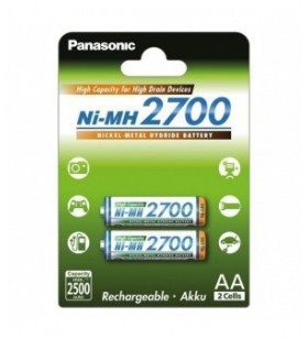 Panasonic acumulator High Capacity Ni-MH AA (R6) 2700mA B2 BK-3HGAE/2BE (24/120)