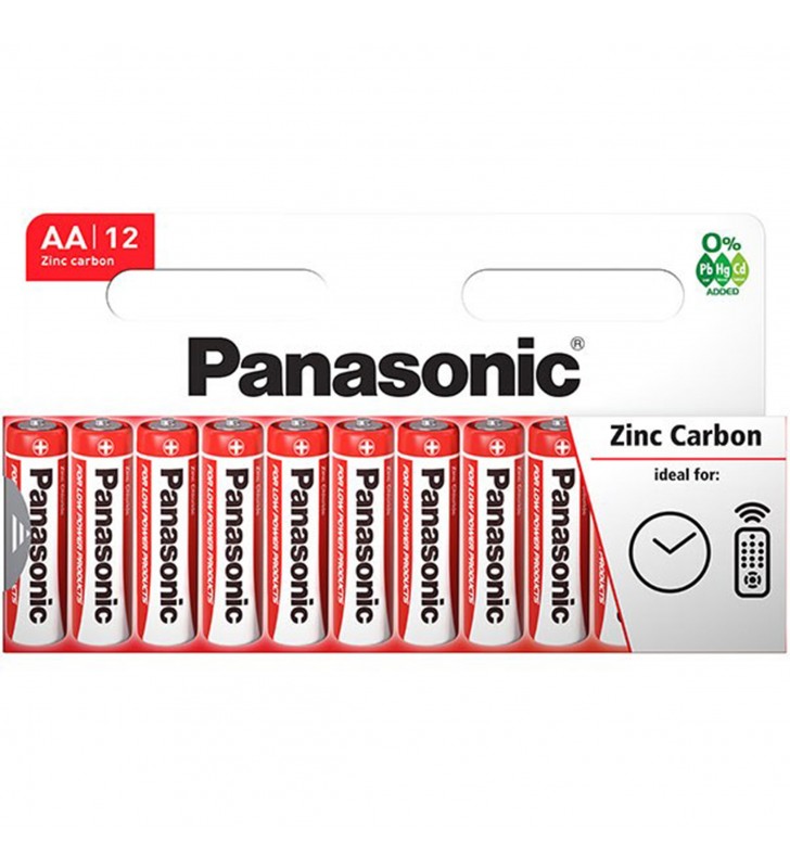 Panasonic baterie zinc AA (R6) rosie cod R6RZ/12HH B12