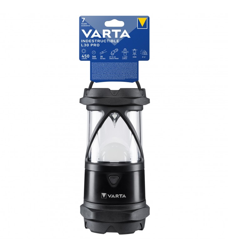 Varta lanterna (felinar) camping L30 PRO Indestructibila Led 6W/ 450Lm/ 360h/ 20m/ IP67 foloseste 6xAA (R6) V18761 (1/4)