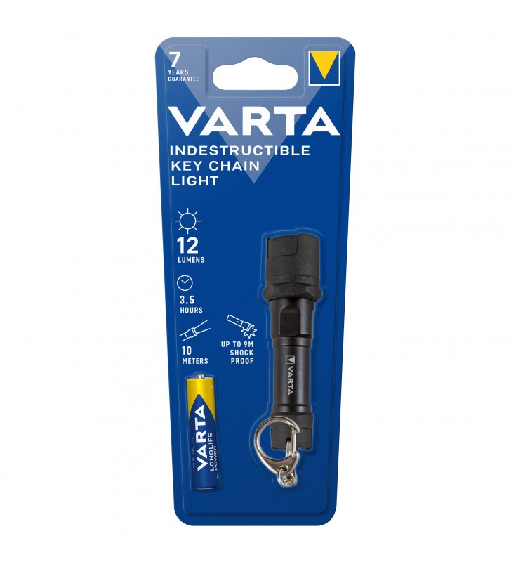 Varta lanterna Key Chain Indestructibila Led 5mm 12Lm/ 3.5h/ 10m/ IPX4, incl 1xAAA(R3) V16701 (1/6)