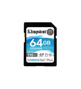 Kingston Technology Canvas Go! Plus memorii flash 64 Giga Bites SD Clasa 10 UHS-I