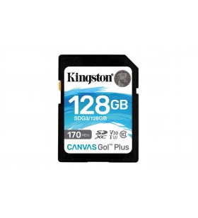 Kingston Technology Canvas Go! Plus memorii flash 128 Giga Bites SD Clasa 10 UHS-I