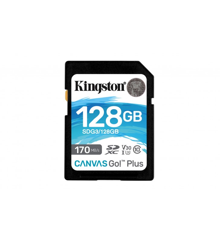 Kingston Technology Canvas Go! Plus memorii flash 128 Giga Bites SD Clasa 10 UHS-I