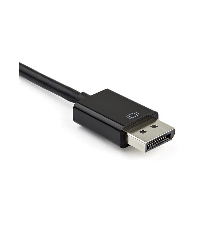 StarTech.com DP2VGAHD20 adaptor pentru cabluri video DisplayPort HDMI + VGA (D-Sub) Negru