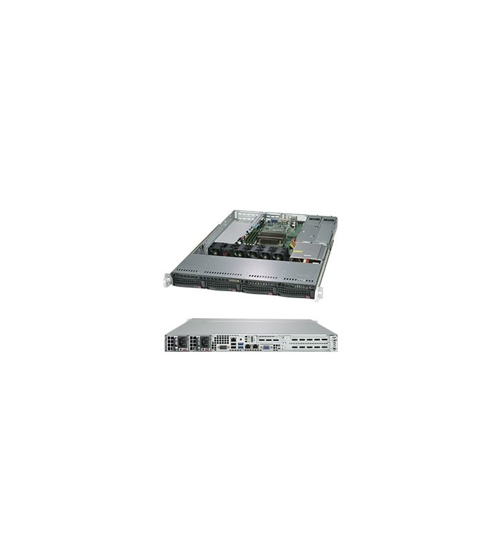 Supermicro SuperServer 5019C-WR Intel C246 LGA 1150 (Mufă H4) Cabinet metalic (1U) Negru