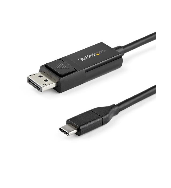StarTech.com CDP2DP1MBD adaptor pentru cabluri video 1 m DisplayPort USB tip-C Negru