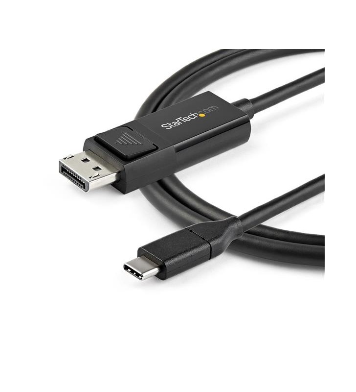 StarTech.com CDP2DP1MBD adaptor pentru cabluri video 1 m DisplayPort USB tip-C Negru