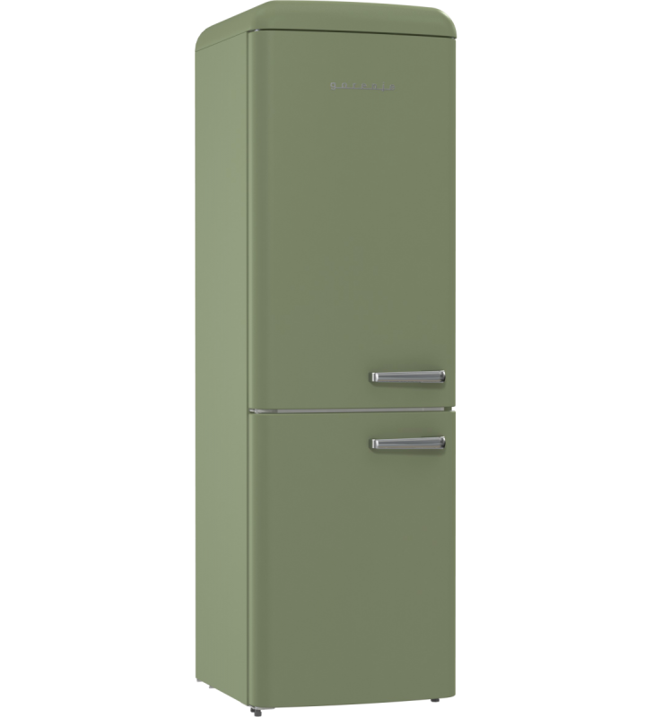 Gorenje retro fridge-freezer olive - door hinge left - ONRK619DOL-L