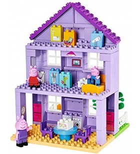 BIG 800057153 BLOXX Construction Toys Peppa Pig Grandparents House PLAYSET with 86 PCS, Multi