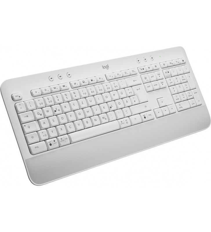 Logitech Signature K650 tastaturi RF Wireless + Bluetooth QWERTZ Germană Alb