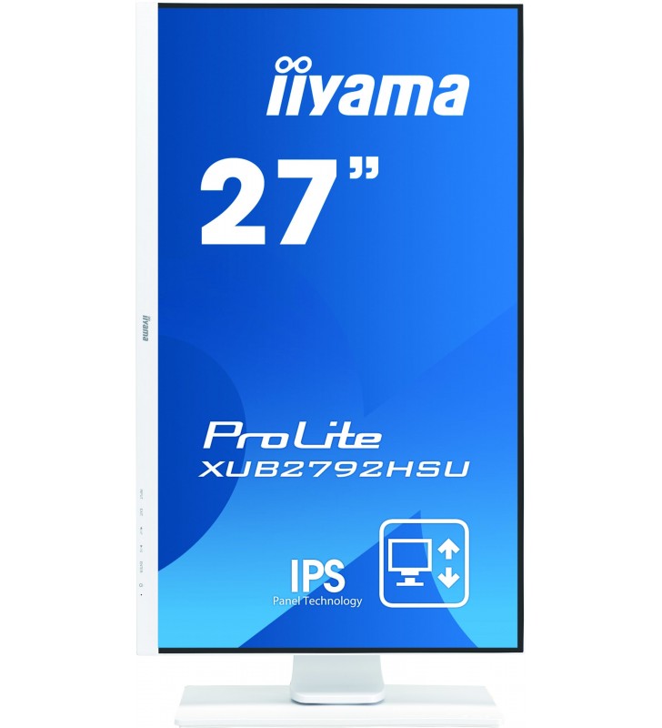 iiyama ProLite XUB2792HSU-W1 monitoare LCD 68,6 cm (27") 1920 x 1080 Pixel Full HD LED Alb