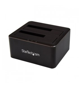 StarTech.com SDOCK2U33V stație docking driver stocare USB 3.2 Gen 1 (3.1 Gen 1) Type-B Negru