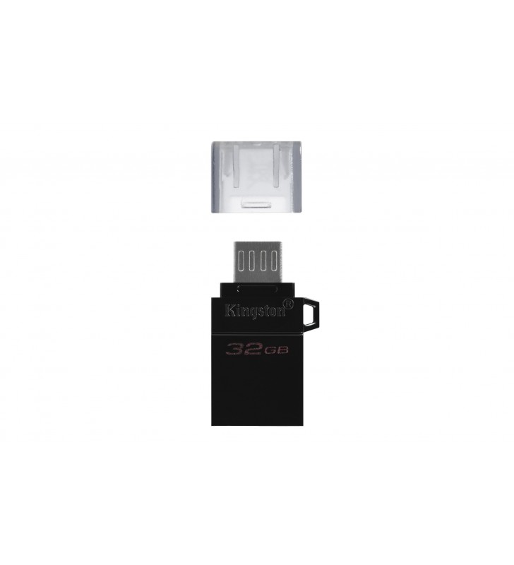 Kingston Technology DataTraveler microDuo3 G2 memorii flash USB 32 Giga Bites USB Type-A / Micro-USB 3.2 Gen 1 (3.1 Gen 1) Negru