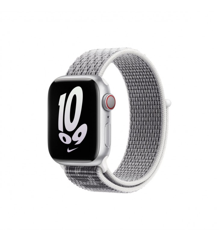 Curea Apple pentru Apple Watch 41mm Summit White/Black Nike Sport Loop