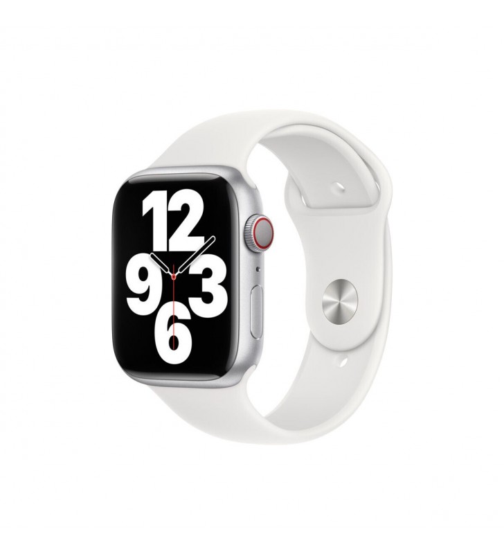 Curea Apple pentru Apple Watch 45mm Band: White Sport Band
