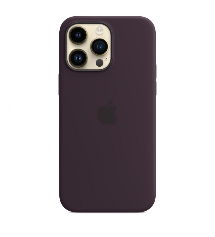 Husa de protectie Apple cu MagSafe pentru iPhone 14 Pro Max, Silicon, Elderberry