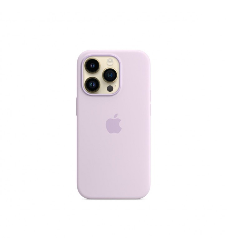 Husa de protectie Apple cu MagSafe pentru iPhone 14 Pro, Silicon, Lilac